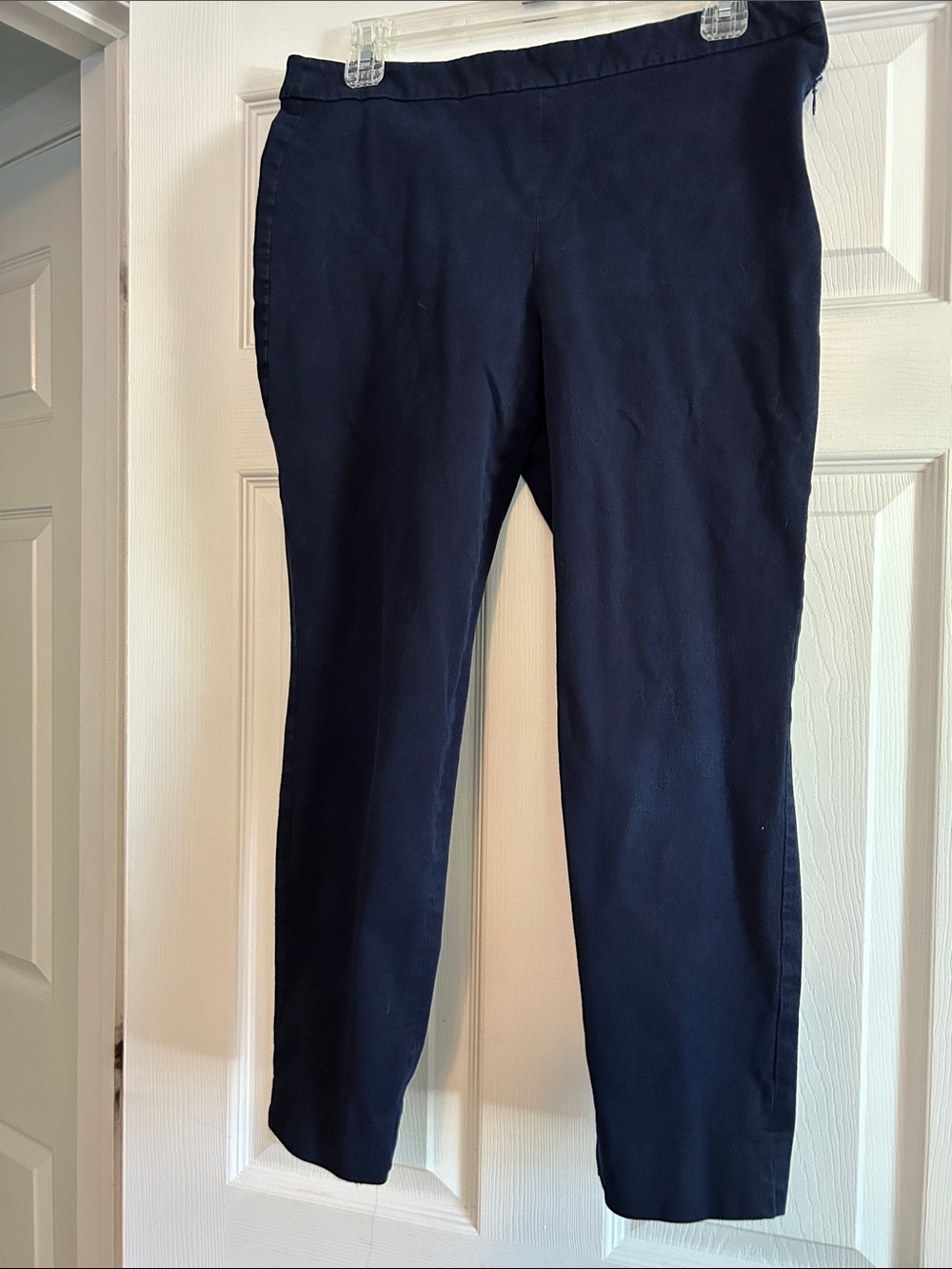 Talbots Navy Tailored Chinos